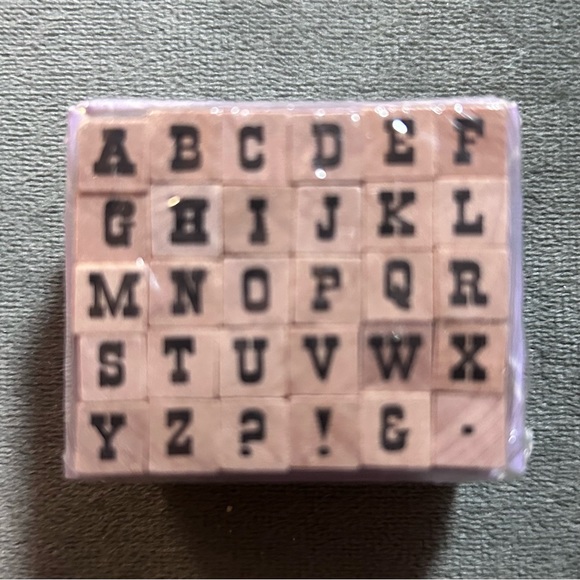 Hampton Art Studio G lot of 3 mini alphabet stamp set - Picture 2 of 8